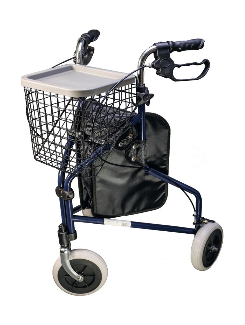 Produktbild von Actimo Delta Rollator mit drei Rädern - Blau