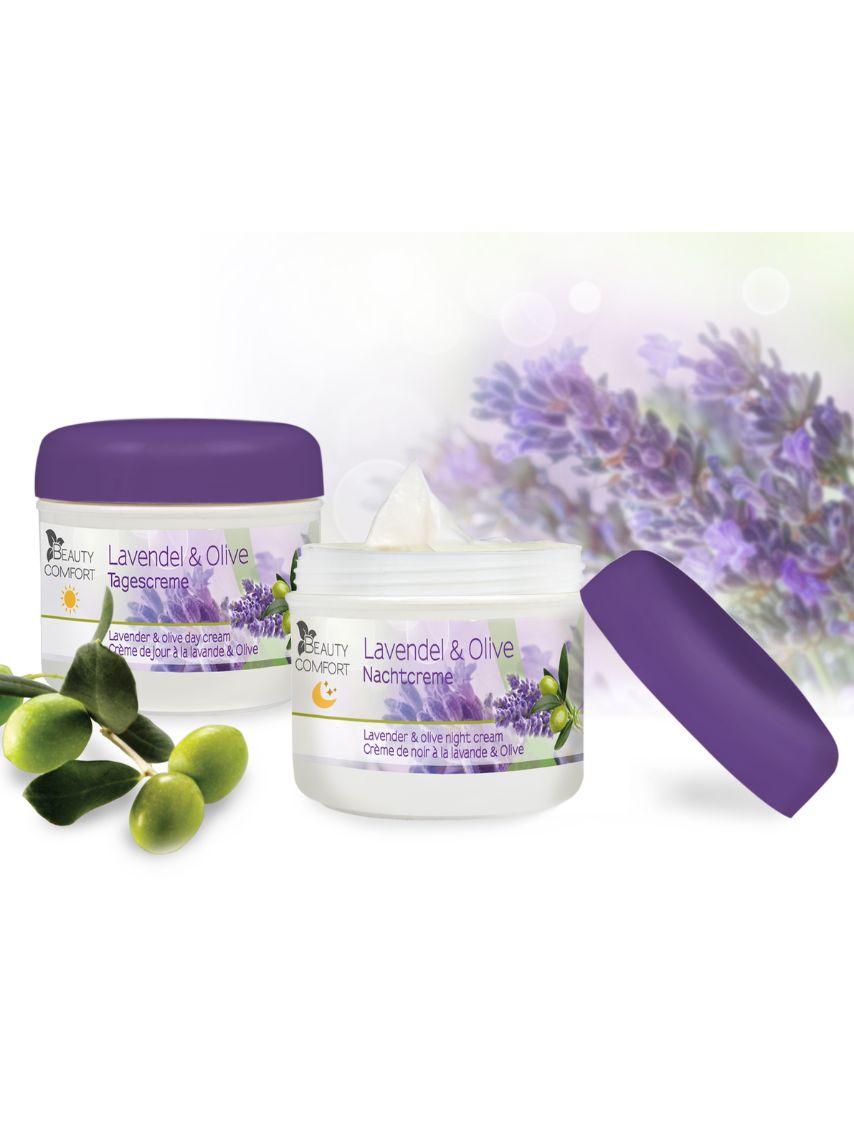 Produktbild von Lavendel & Oliven Tages- und Nachtcreme