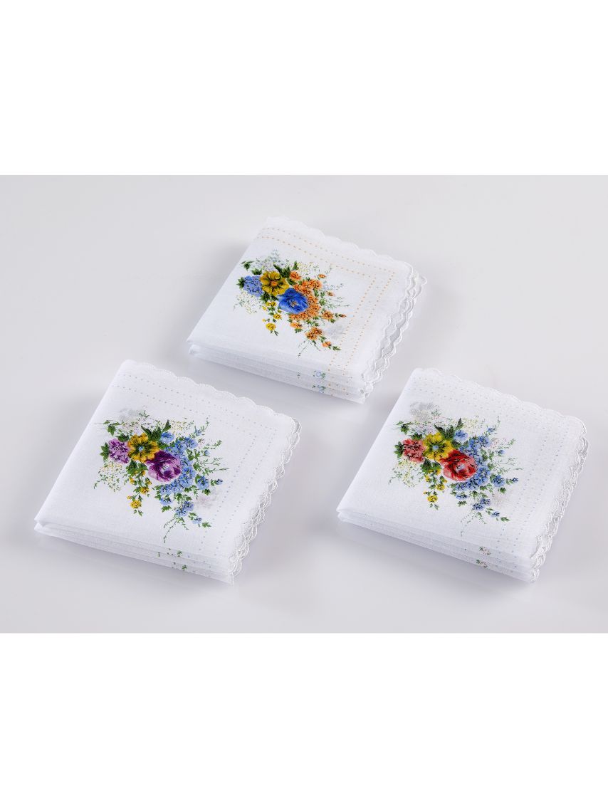 Produktbild von Stoff-Taschentücher Damen, 6 Stk.